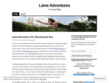 Tablet Screenshot of lameadventures.com
